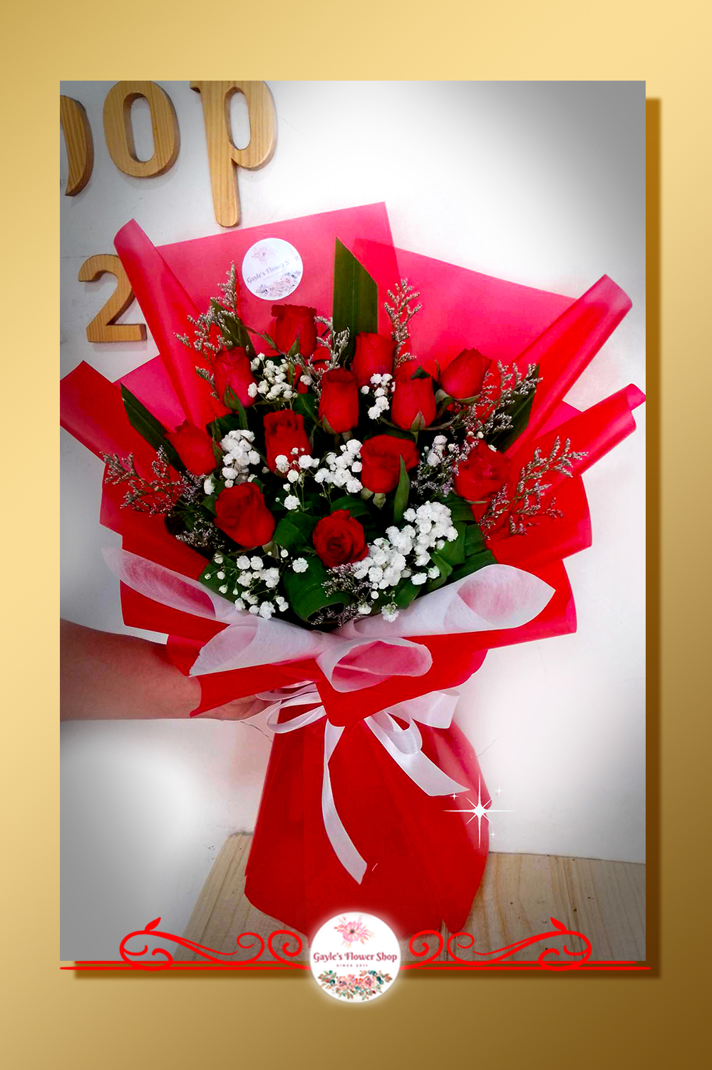 1 Dozen Roses Bouquet D10
