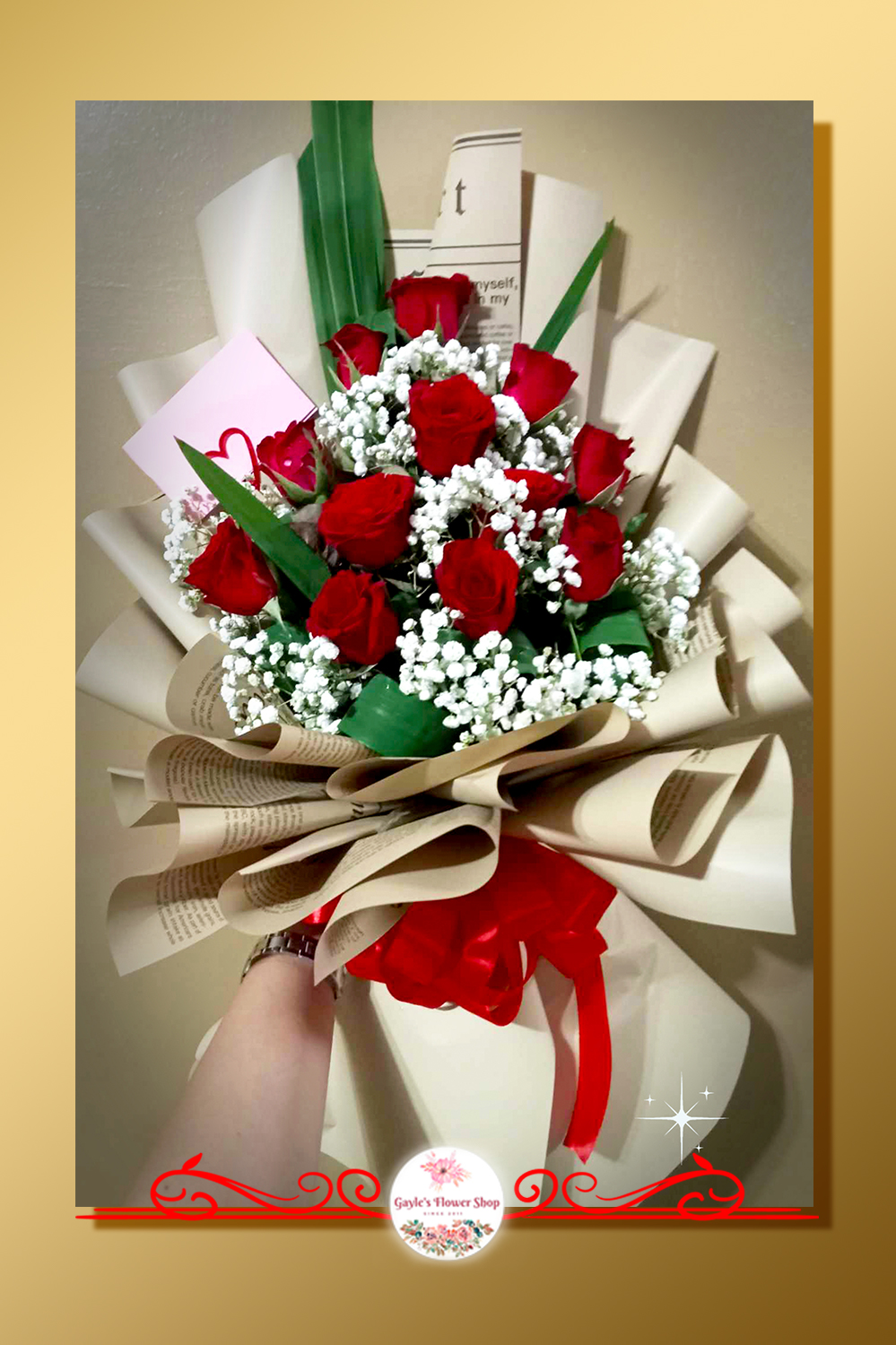 1 Dozen Roses Bouquet D5