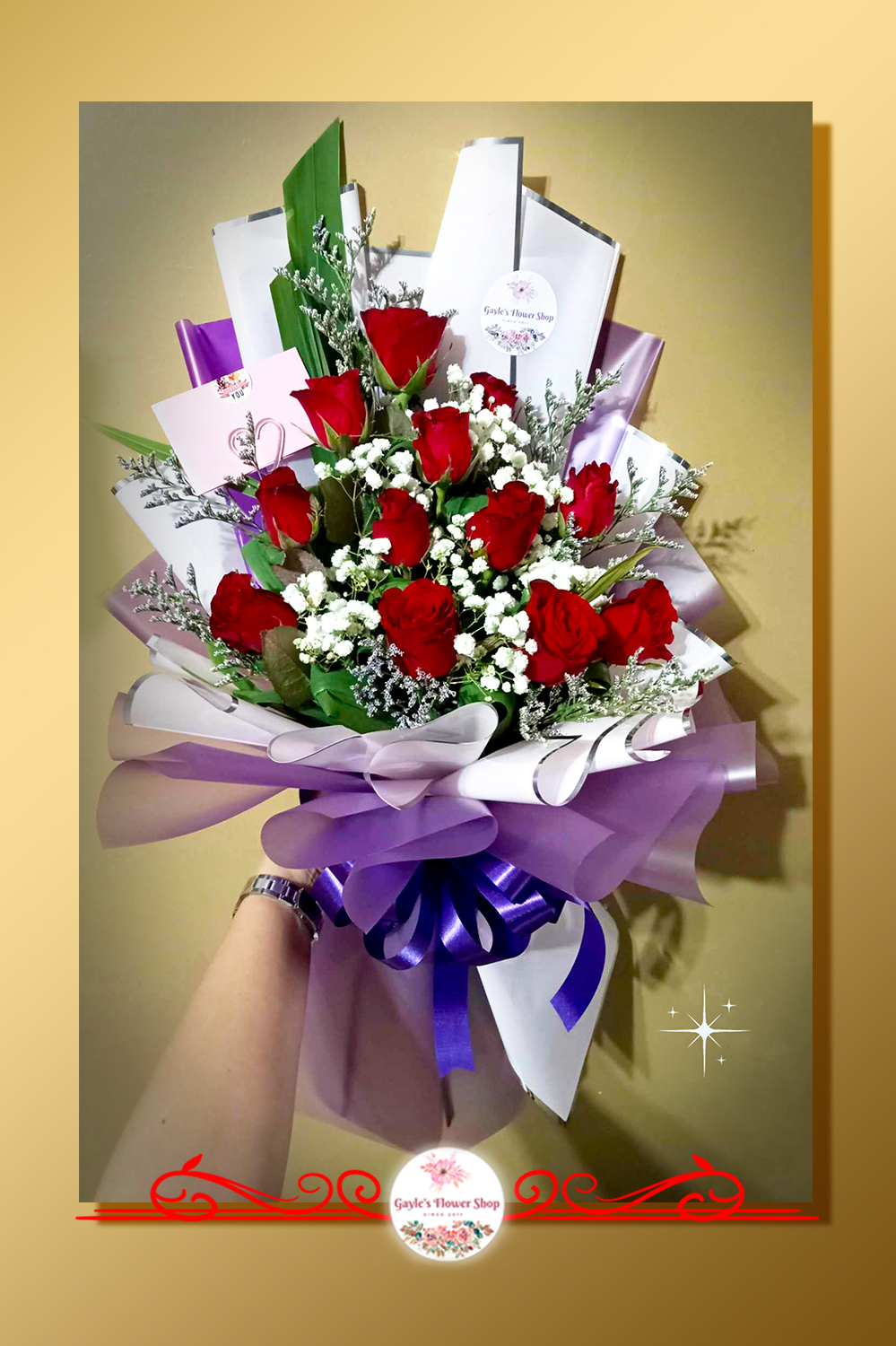 1 Dozen Roses Bouquet D1