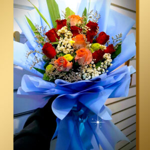 1 Dozen Mix Roses Bouquet D13