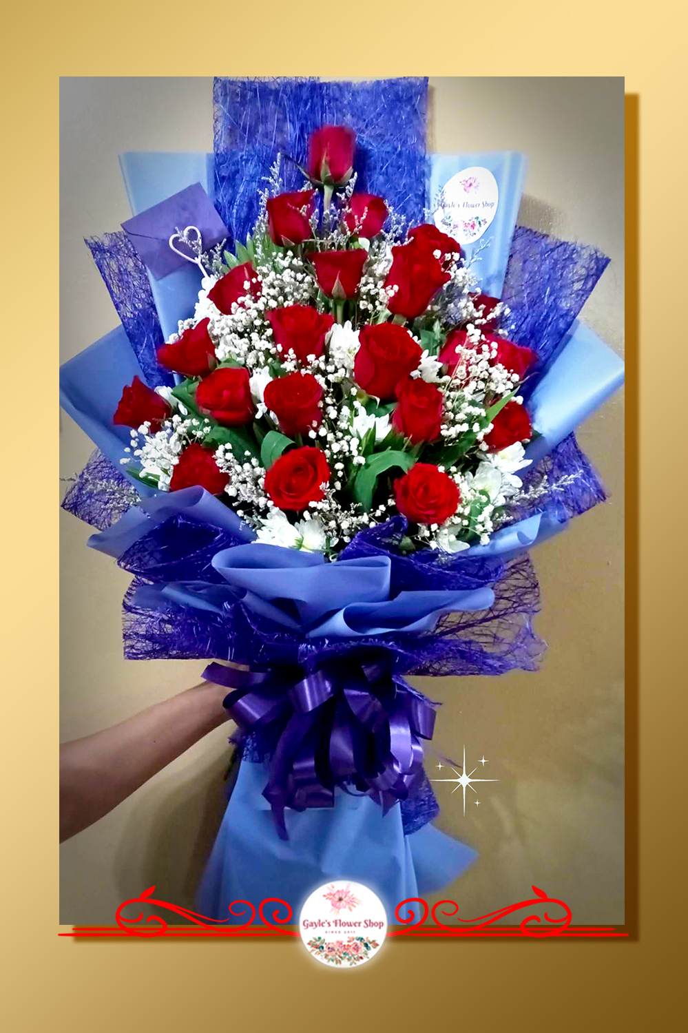 2 Dozen roses bouquet TD3