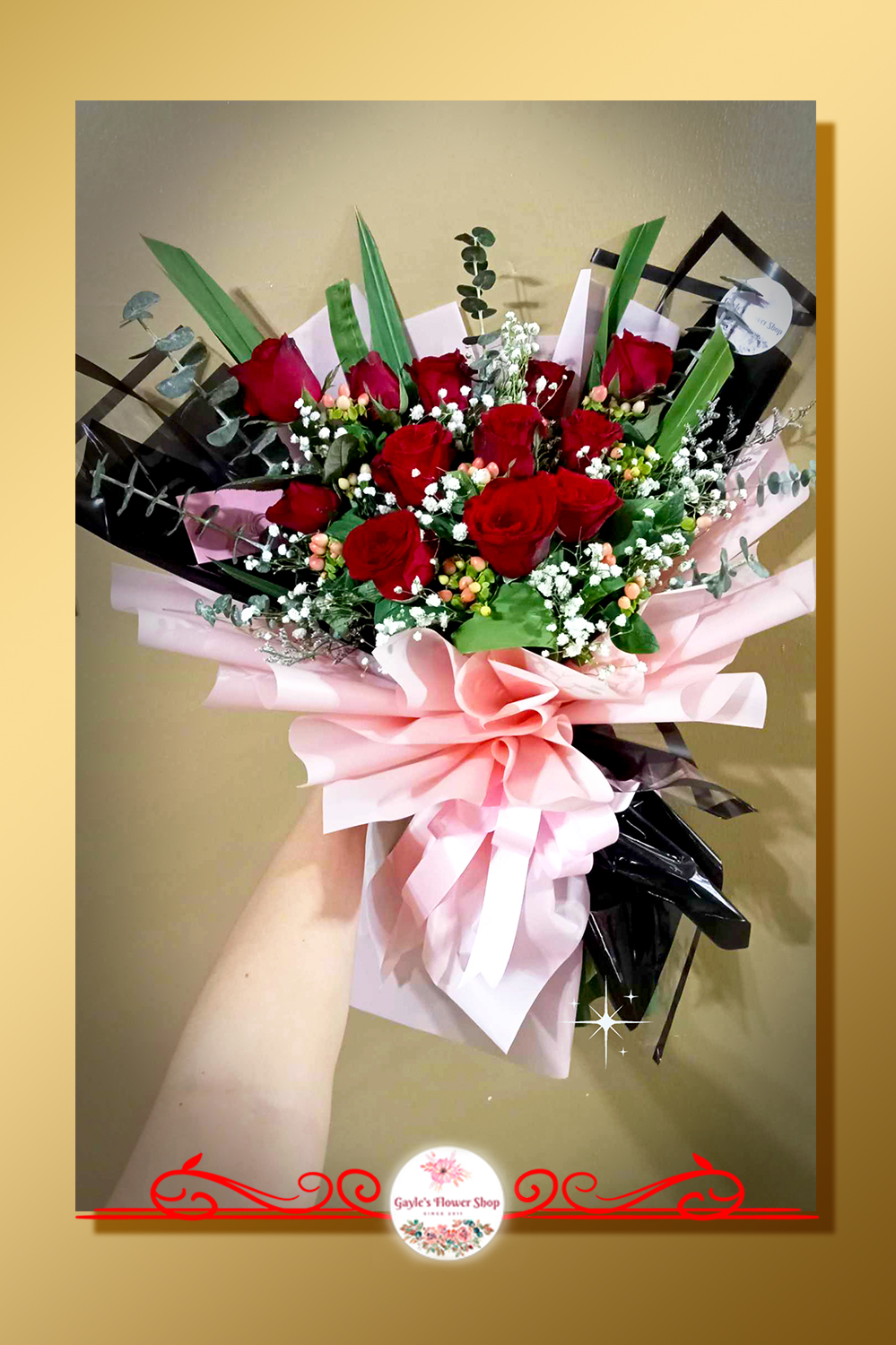1 Dozen Roses Bouquet D6