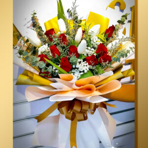 Mixed Roses - Tulips Bouquet