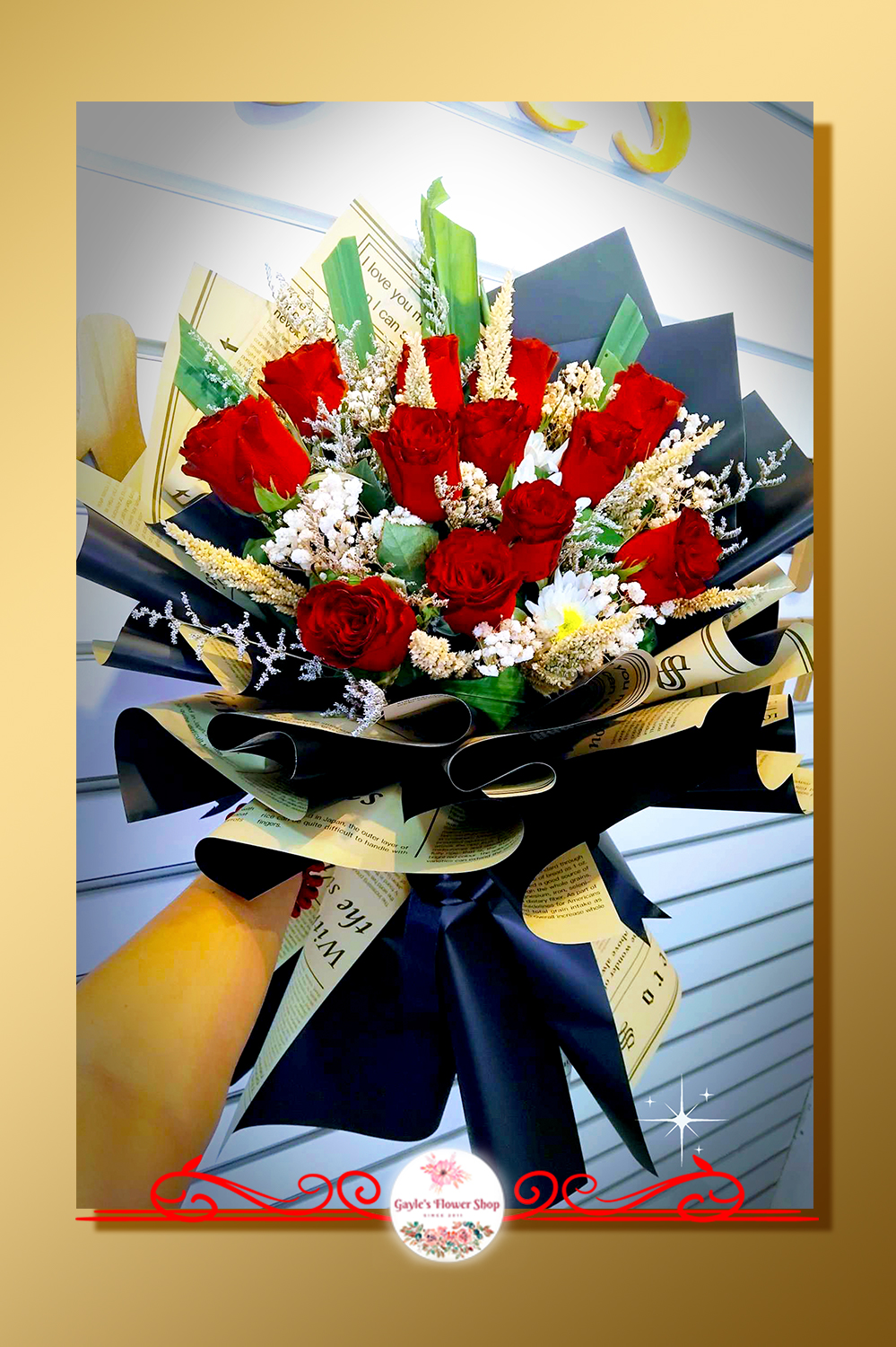 1 Dozen Radiant Red Roses Bouquet